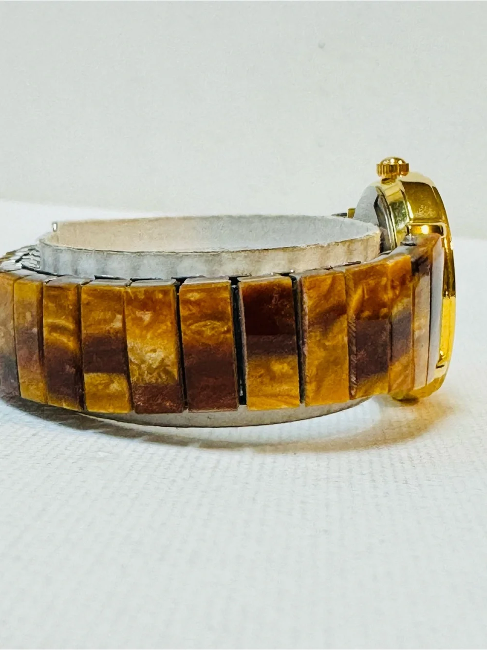 Vintage St Marin Tiger's Eye Women's Watch 6.25